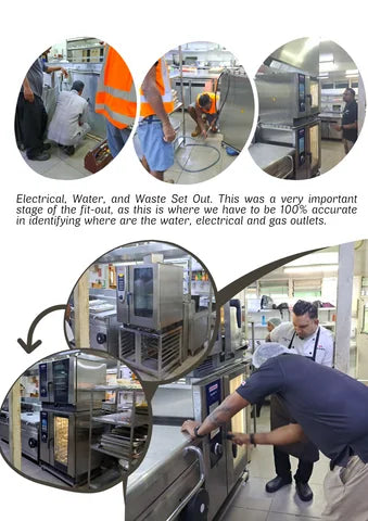 PKCE project archive showing the Rational oven installation team and equipment