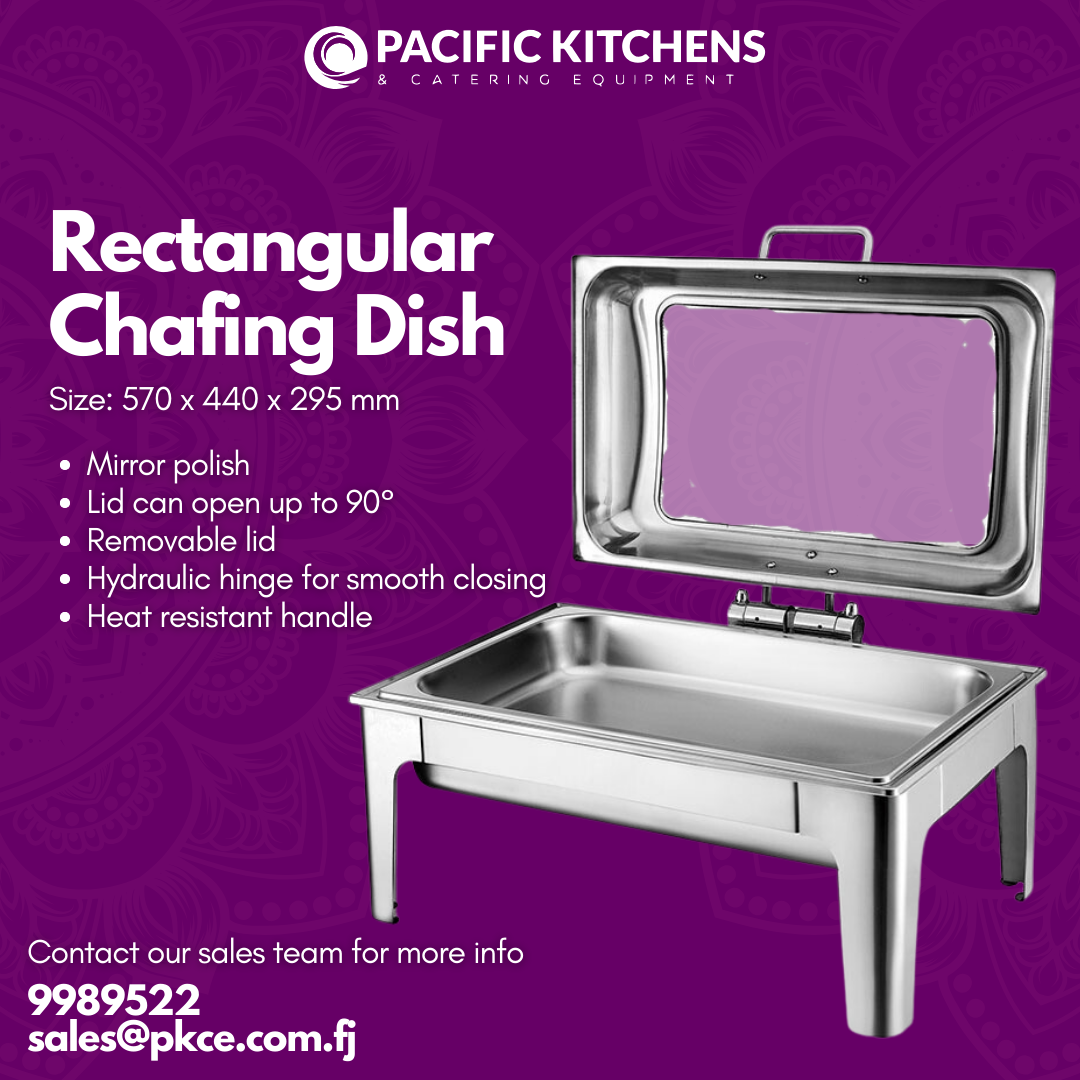 Rectangular chafing dish pacific kitchens and catering equipment