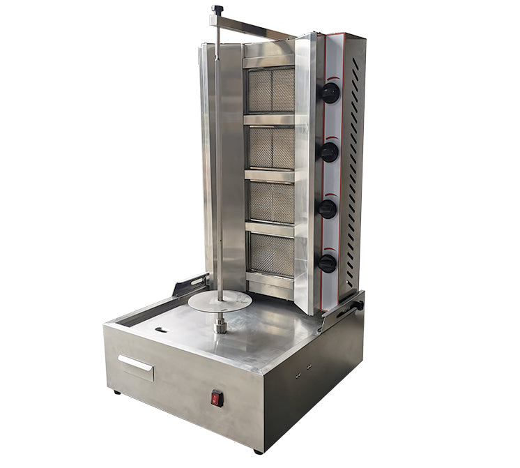 4 Burners Gas Shawarma Kebab Machine