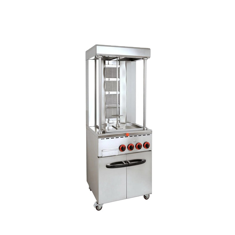 Gas Shawarma Machine with Cabinet