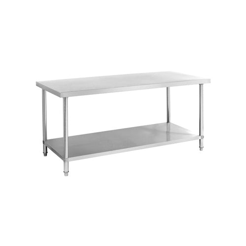 304SS 700mm Work Bench With Under Shelf (2100mm)