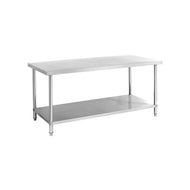 304SS 700mm Work Bench With Under Shelf (2100mm)