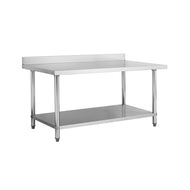 304SS 700mm Work Bench With Splashback (1200mm)